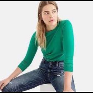 Green J Crew Sweater